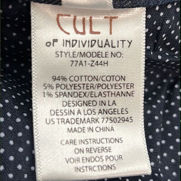 Cult of Individuality Jeans Zen Mid Rise Skinny Fading 77A1-Z44H Embroidered 27 - Picture 12 of 12